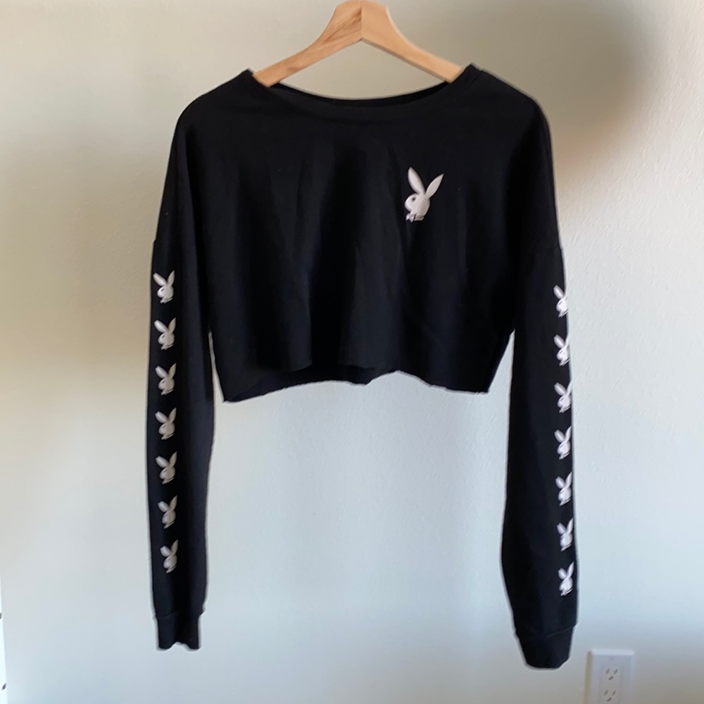 Authentic playboy cropped sweater